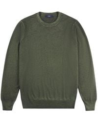 Fay - Logo-Embroidered Crewneck Jumper - Lyst