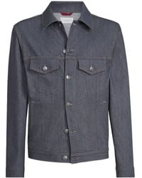 Brunello Cucinelli - Denim Four-Pocket Jacket - Lyst