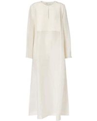 Tory Burch - Pleated Linen And Silk Kaftan - Lyst