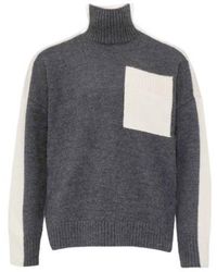 JW Anderson - Jw Anderson Two Tone Patch Pocket Jumper - Lyst