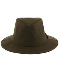 Barbour - Vintage Waxed Bushman Hat - Lyst