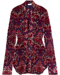 Rabanne - Flocked-Pattern Shirt - Lyst