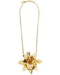 Rabanne - Rabanne Sculpted Floral Pendant Necklace - Lyst