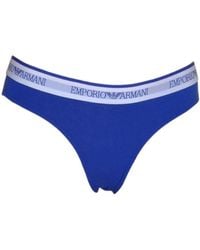 Emporio Armani - Logo Waist-Edge Briefs Pants - Lyst