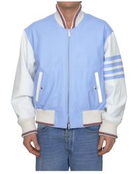 Thom Browne - 4 Bar Stripe Bomber Jacket - Lyst