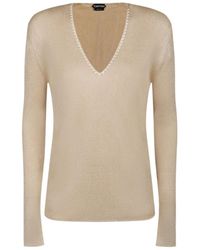 Tom Ford - V-Neck Knitted Top - Lyst