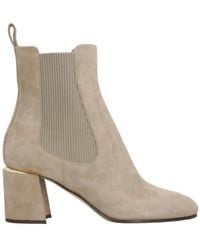 Jimmy Choo - Round Head High-Heeled Short Boots - Lyst