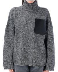 JW Anderson - Jw Anderson Turtleneck Pocket Patch Knitted Jumper - Lyst
