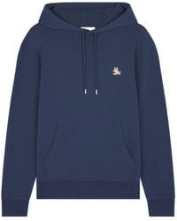 Maison Kitsuné - Maison Kitsuné Bold Fox Head Patch Drawstring Hoodie - Lyst