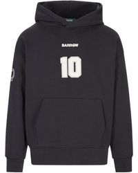 Barrow - Bear Printed Hoodie - Lyst