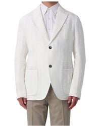 Emporio Armani - Long-Sleeve Buttoned Blazer - Lyst