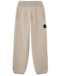 Stone Island - Knitted Logo-Patch Joggers - Lyst