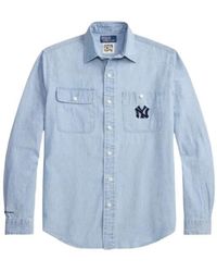 Polo Ralph Lauren - X Mlb Yankees Work Long-Sleeve Denim Shirt - Lyst