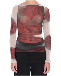 Jean Paul Gaultier - Blurry Roses Top - Lyst