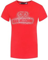 Moschino - Water Drill Logo T-Shirt - Lyst