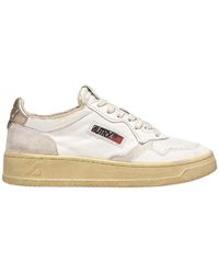 Autry - Logo-Patch Lace-Up Sneakers - Lyst