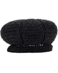 Prada - Woven Beret - Lyst