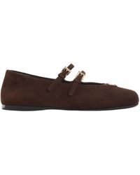 Prada - Triangle-Logo Ballerinas - Lyst