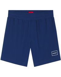BOSS - Logo Detail Shorts - Lyst