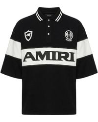 Amiri - Sport Logo Oversized Polo Shirt - Lyst