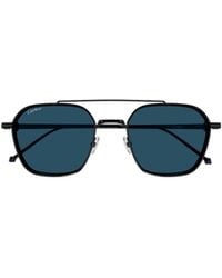 Cartier - Square Frame Sunglasses - Lyst