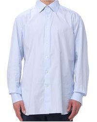 ZEGNA - Stretch-Popeline Shirt - Lyst
