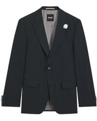 BOSS - Mélange Peak-Lapel Jacket - Lyst
