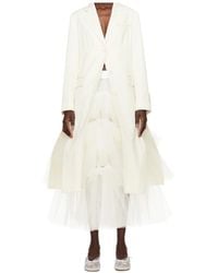 Simone Rocha - Cut-Out Bow Detail Coat - Lyst