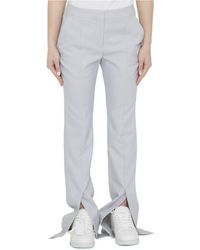 Off-White c/o Virgil Abloh - Logo Detailed Straight Leg Pants - Lyst