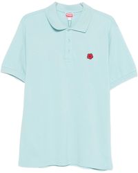 KENZO - Boke Flower Embroidered Slim Polo Shirt - Lyst
