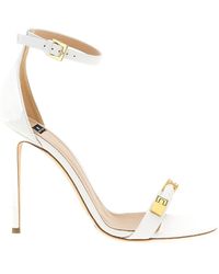 Elisabetta Franchi - Ankle-Strap Stiletto Sandals - Lyst