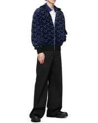 Versace - Intarsia-Knit Logo Straight Hem Polo Shirt - Lyst