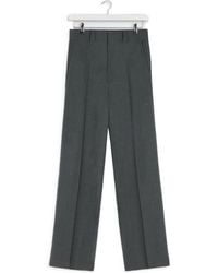 Lemaire - Front-Creased Tailored Trousers - Lyst