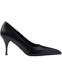 Prada - Leather Pumps - Lyst