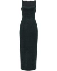 Alaïa - Velvet Bodycon Dress - Lyst