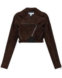 Alaïa - Alaïa Cropped Zip-Detail Jacket - Lyst