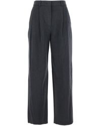 DUNST - High-Waisted Pleated Pants - Lyst