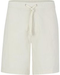 BOSS - Logo-Patch Drawstring Cotton Shorts - Lyst