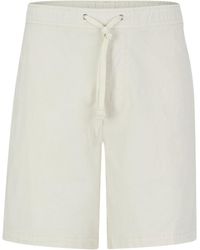 BOSS - Logo-Patch Drawstring Cotton Shorts - Lyst