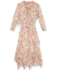 DIESEL - D-Azzling-R1 Ruffled Print Maxi Dress - Lyst