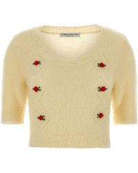 Alessandra Rich - Carded Knitted Jumper - Lyst