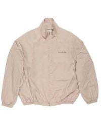 Acne Studios - Logo Printed Zip-Up Jacket - Lyst