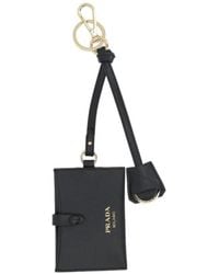 Prada - Leather Mirror Case Pendant - Lyst