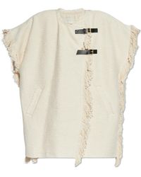 Isabel Marant - Fringed Buckled Sleeveless Jacket - Lyst