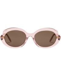 Loewe - Mini Oval Slim Sunglasses - Lyst