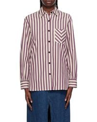 Rag & Bone - Striped Long-Sleeved Shirt - Lyst