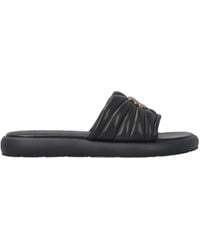 Pinko - Fiona 03 Logo Appliqué Slippers - Lyst