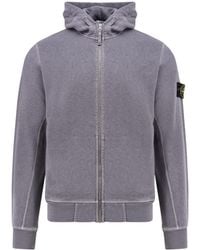 Stone Island - Zip-Up Hooded Jacket - Lyst