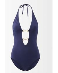 Gucci - One-Piece Swimsuit With Clamps - Lyst
