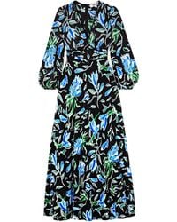 Diane von Furstenberg - Seline Floral-Print Crepe De Chine Maxi Dress - Lyst